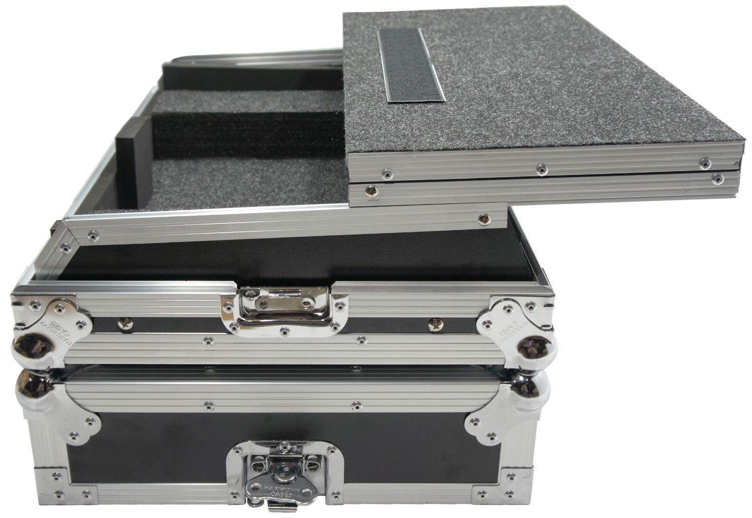Numark NV II DJ Case - Harmony Audio HCNVLT Flight Glide Laptop Stand & Custom Road Case for DJ Equipment | Perfect for Club Gigs, Touring & Mobile DJ Setup