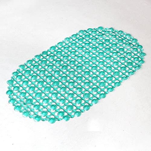 3NH® Non-Slip Blue Bath Mat 14.96 x 26.77 Inches - Super Absorbent Shower Rug for Bathroom, Bathtub & Floor - Perfect for Wet Areas, Spa-Like Comfort & Safety