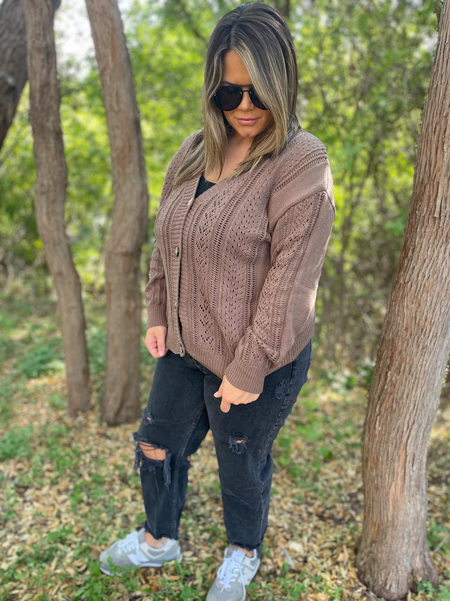 PREORDER: Austin Button Cardigan for Women - 4 Color Options (Beige, Black, Navy, Gray) | Cozy Fall & Winter Layering Piece for Office, Dates & Casual Outings