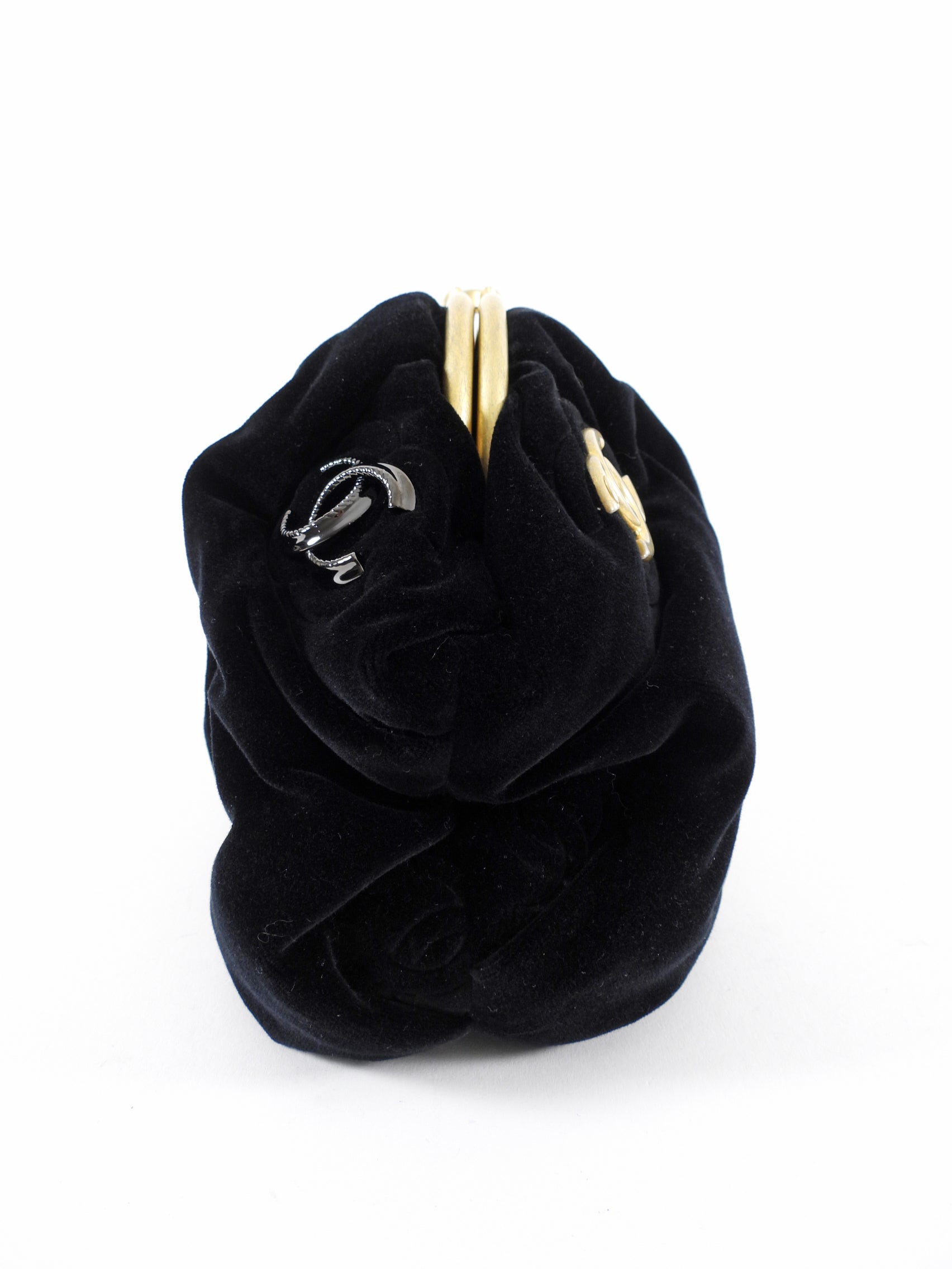 Chanel Black Velvet CC Shoulder Bag Pouch - Luxury Designer Crossbody Purse for Women | Perfect for Evening Parties, Date Nights & Special Occasions