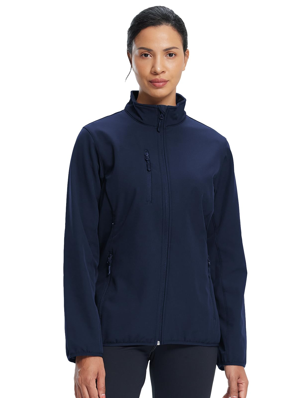 Women's Softshell Jacket with Fleece Lining - Windproof Athletic Outerwear for Running, Hiking & Travel | Perfect for Outdoor Adventures, Winter Sports & Casual Wear