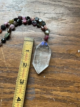 Vibrant Tourmaline Crystal Necklace for Women - Elegant Gemstone Jewelry for Everyday Wear & Special Occasions