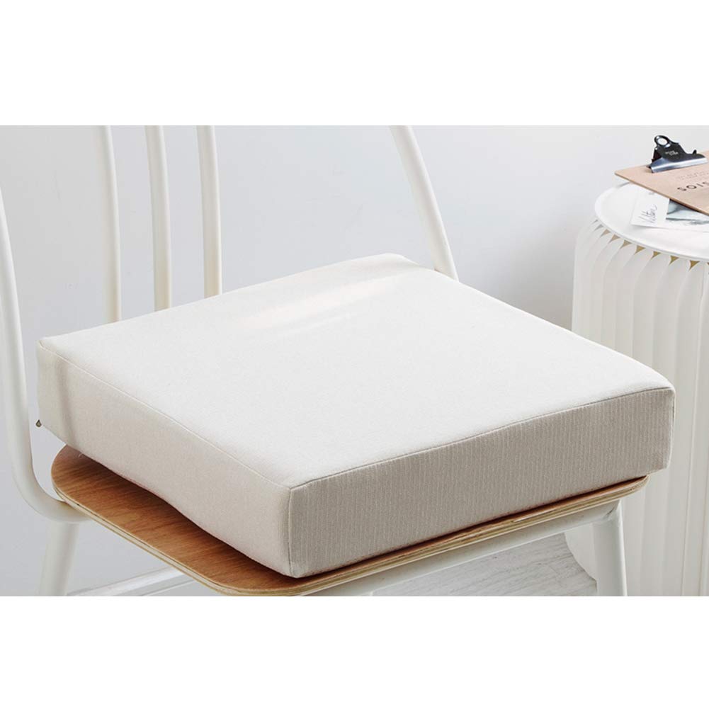 QIAOBS Premium Cotton Booster Cushion for Chairs - Thick Non-Slip Seat Pad (20x20x3 Inches) - Perfect for Office, Living Room, Garden & Outdoor Furniture Comfort