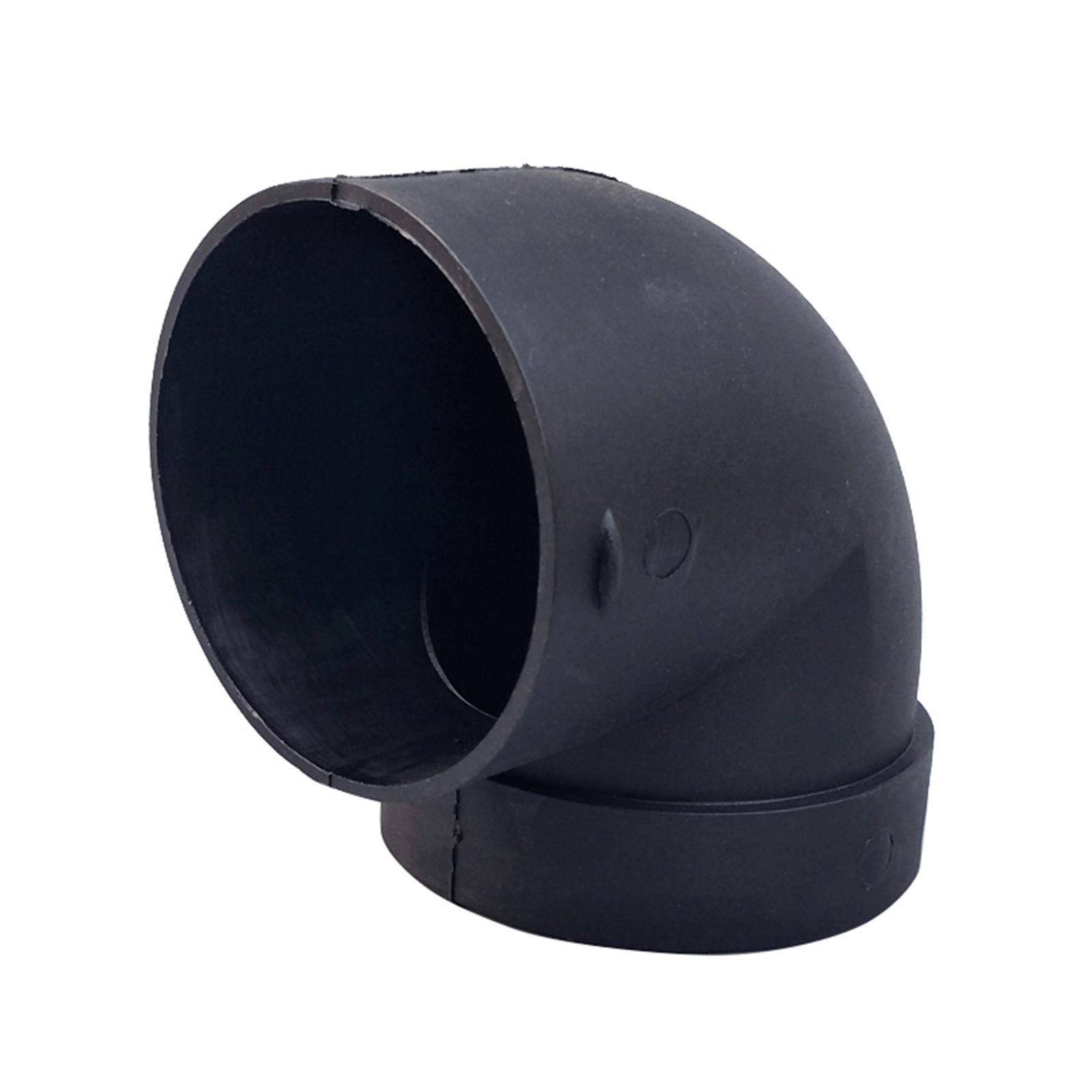 75mm Car Heater Warm Air Ducting Pipe Elbow Outlet Connector - Black Plastic Air Parking Heater Accessory for Webasto & Eberspacher (2-Pack) - Perfect for RV, Truck & Van Heating Systems in Cold Weather