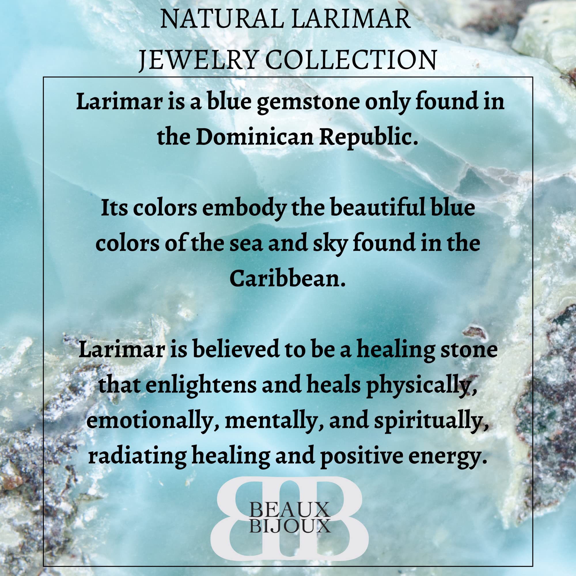 Sterling Silver Larimar Dangle Earrings for Women | Natural Dominican Blue Larimar Jewelry | Hypoallergenic Oval Gemstone Earrings | Perfect for Weddings, Parties & Special Occasions