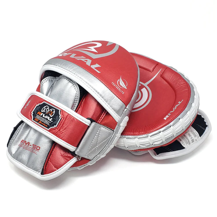 RIVAL RPM100 Professional Punch Mitts - Premium Boxing Training Pads for MMA, Kickboxing & Fitness Workouts - Ideal for Coaches, Fighters & Home Gym Use