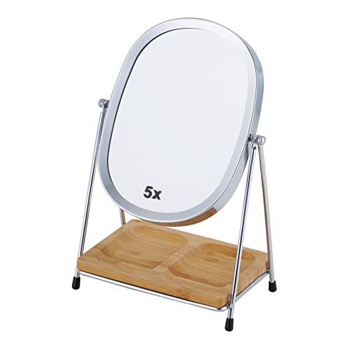 Chrome With Bamboo Tray