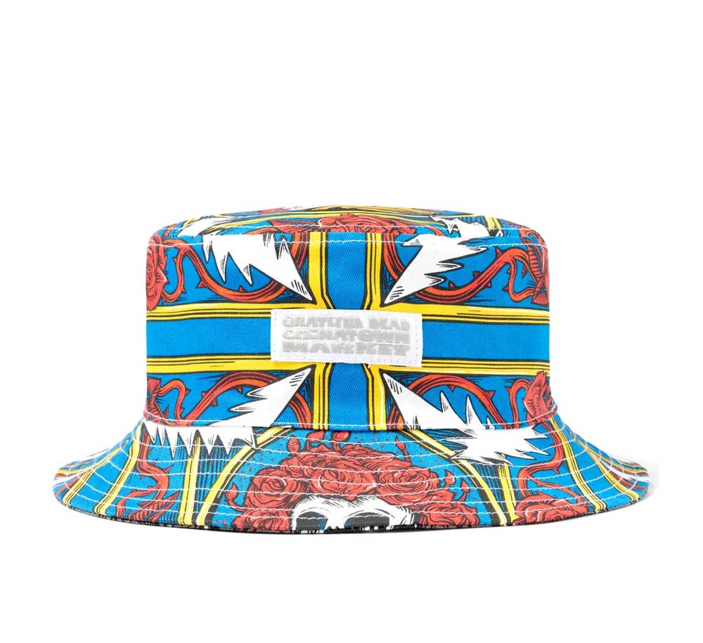 Stylish Border Bandana Bucket Hat for Men & Women - Sun Protection Outdoor Hiking Fishing Camping Hat - Fashionable Unisex Summer Accessory