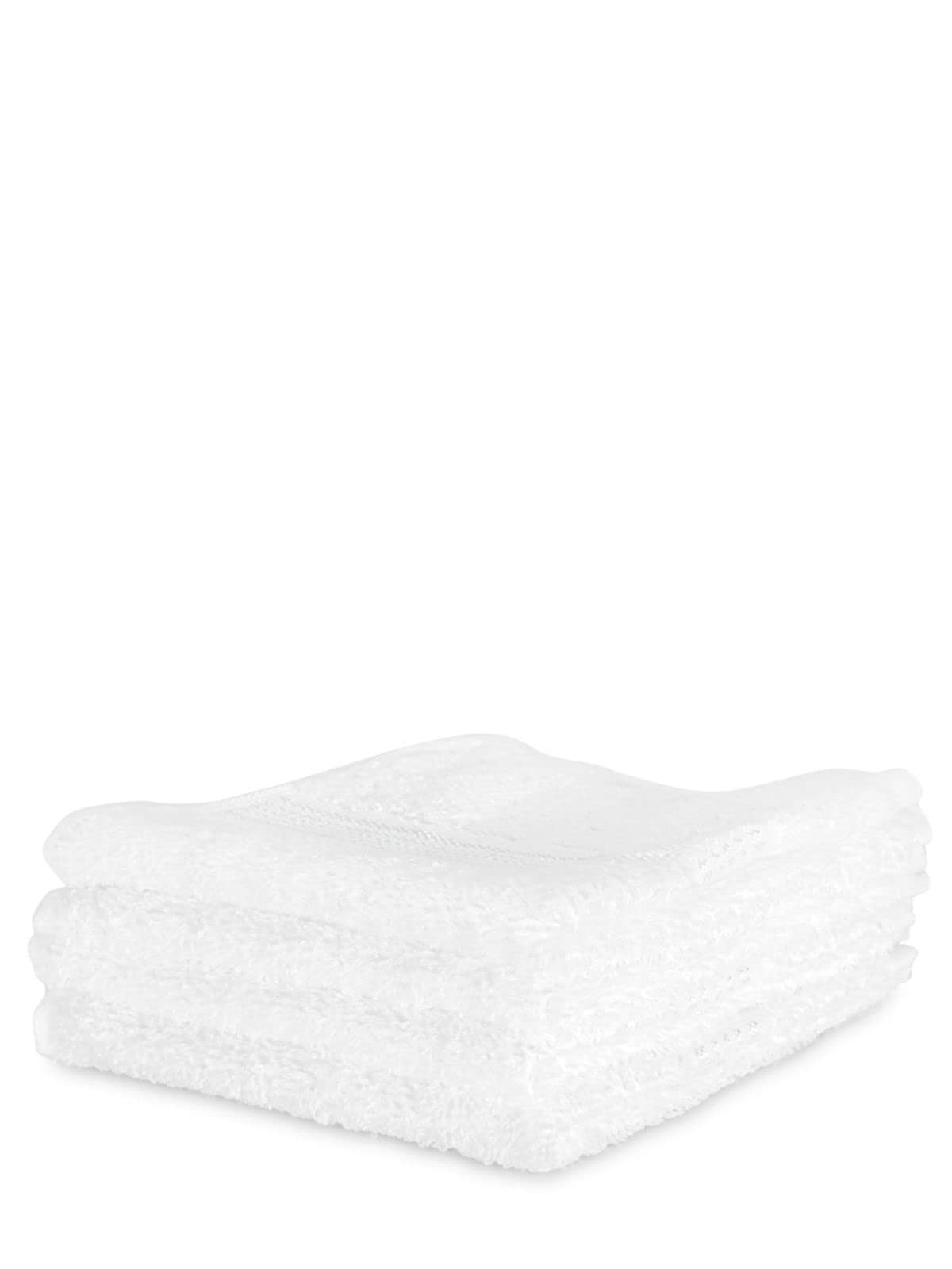 KOPA Quick Dry 100% Cotton Soft Terry Towel Set - 4 Pack Face Towels | Super Absorbent & Lightweight Bath Towels for Men, Women & Kids | Odor Free, Skin Friendly | Perfect for Gym, Travel & Daily Use - Solid White