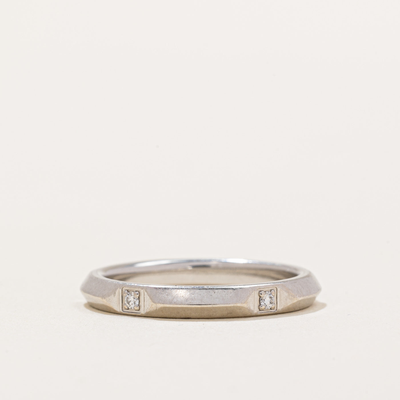 Tiffany & Co Tiffany True Band Ring - 0.05 Carat Diamond Wedding Ring for Women, Size 5.75, 18K White Gold, Elegant Minimalist Jewelry for Engagement, Anniversary & Special Occasions