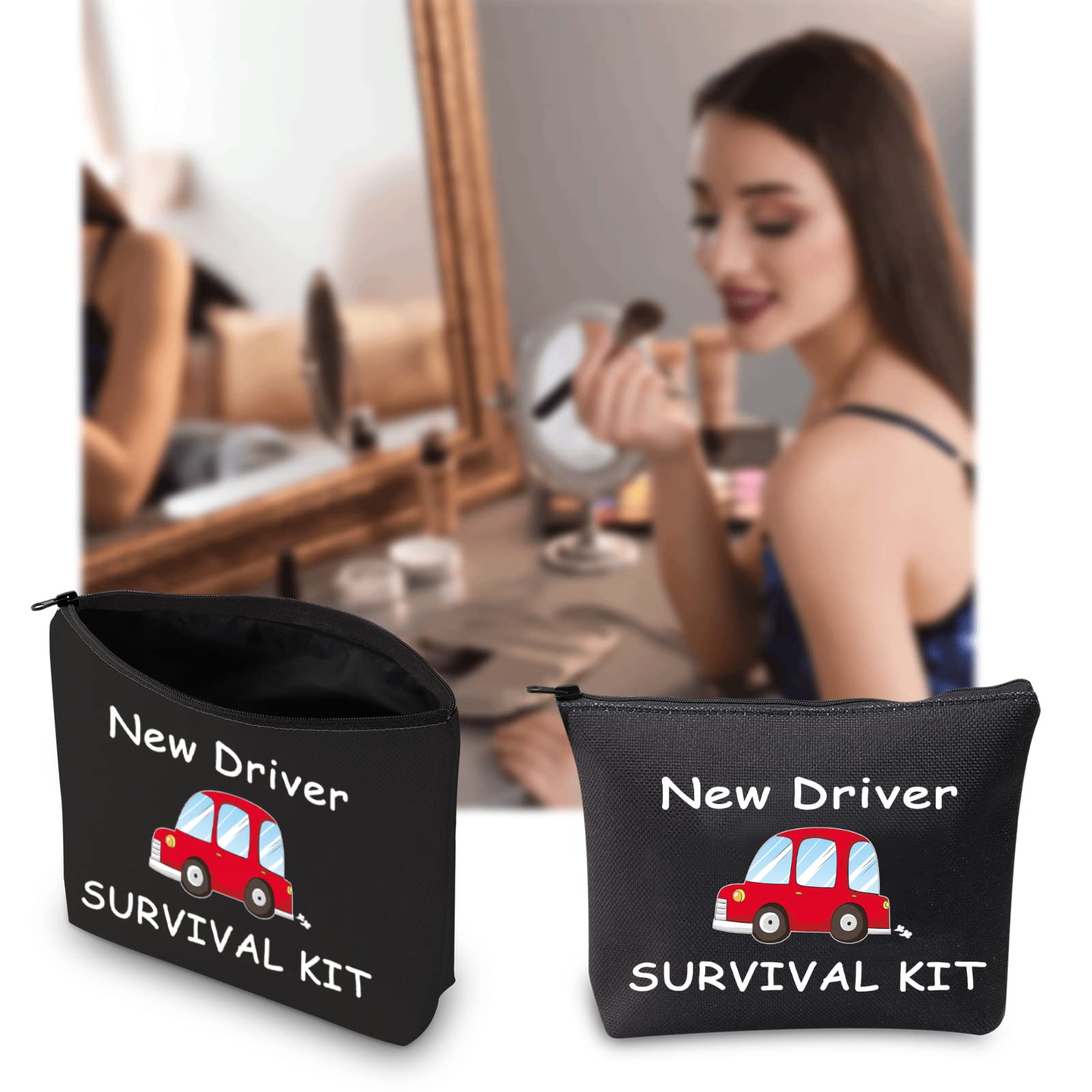 JXGZSO New Driver Gift Set - Essential Survival Kit for Passing Driving Test, Perfect Sweet 16 or Teen Daughter Present - Great for Graduation, First Car & Road Trips (New Driver B)