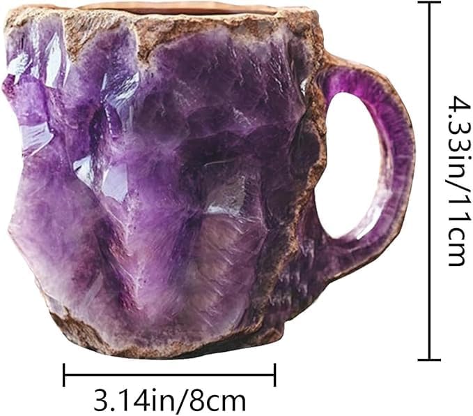 2024 Elegant Luxury Mineral Crystal Coffee Mug - Blue A | Durable & Stylish Crystal Coffee Cup for Home, Office, or Gift | Perfect for Hot & Cold Beverages, Tea, Espresso, and Daily Use