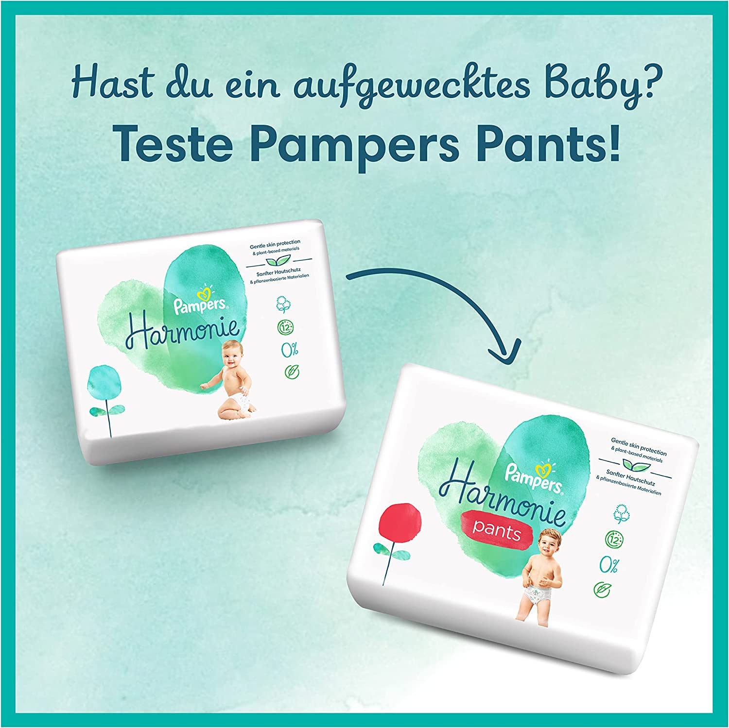 Pampers Size 5 Baby Diapers (11-16 kg / 24-35 lbs), Harmony Series, 132 Count - 1 Month Supply | Plant-Based, Hypoallergenic & Ultra Absorbent | Day & Night Protection for Active Babies | Perfect for Travel, Daycare & Home Use