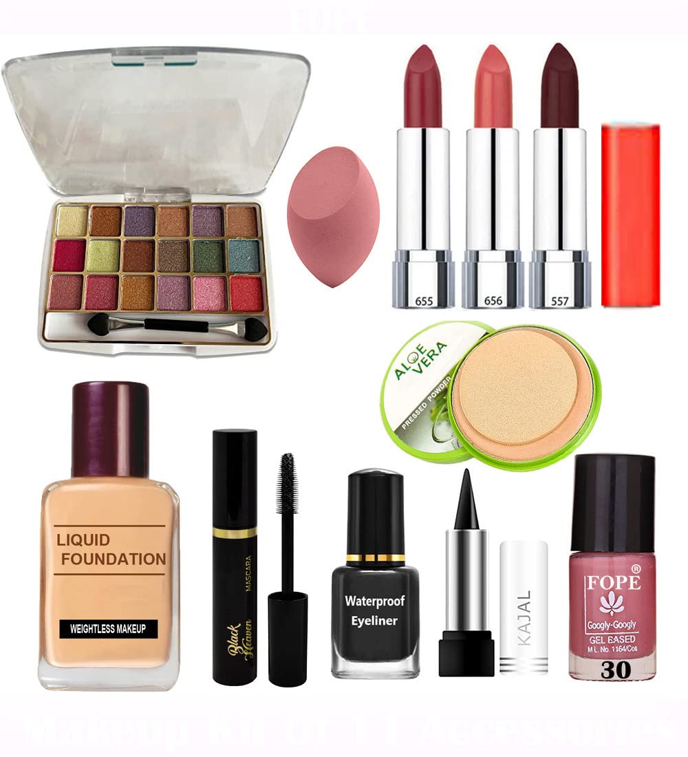 Fope Complete Travel Makeup Kit for Women & Girls - S19K04A2088 | Perfect for On-the-Go Beauty & Vacation Essentials