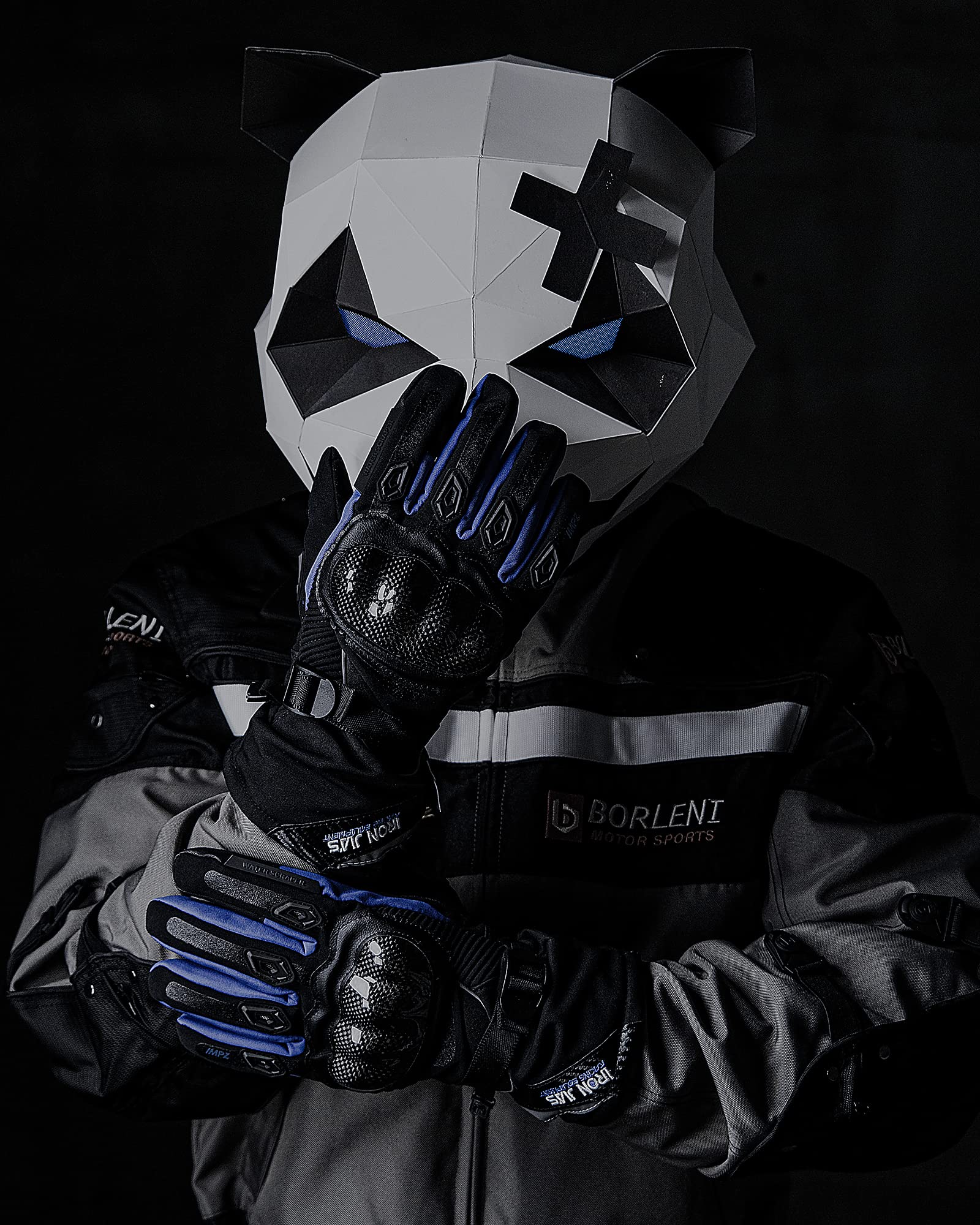 BORLENI Winter Motorcycle Gloves - Waterproof, Windproof & Warm Riding Gloves for Men & Women - Ideal for Cold Weather Commuting, Touring & Adventure Riding