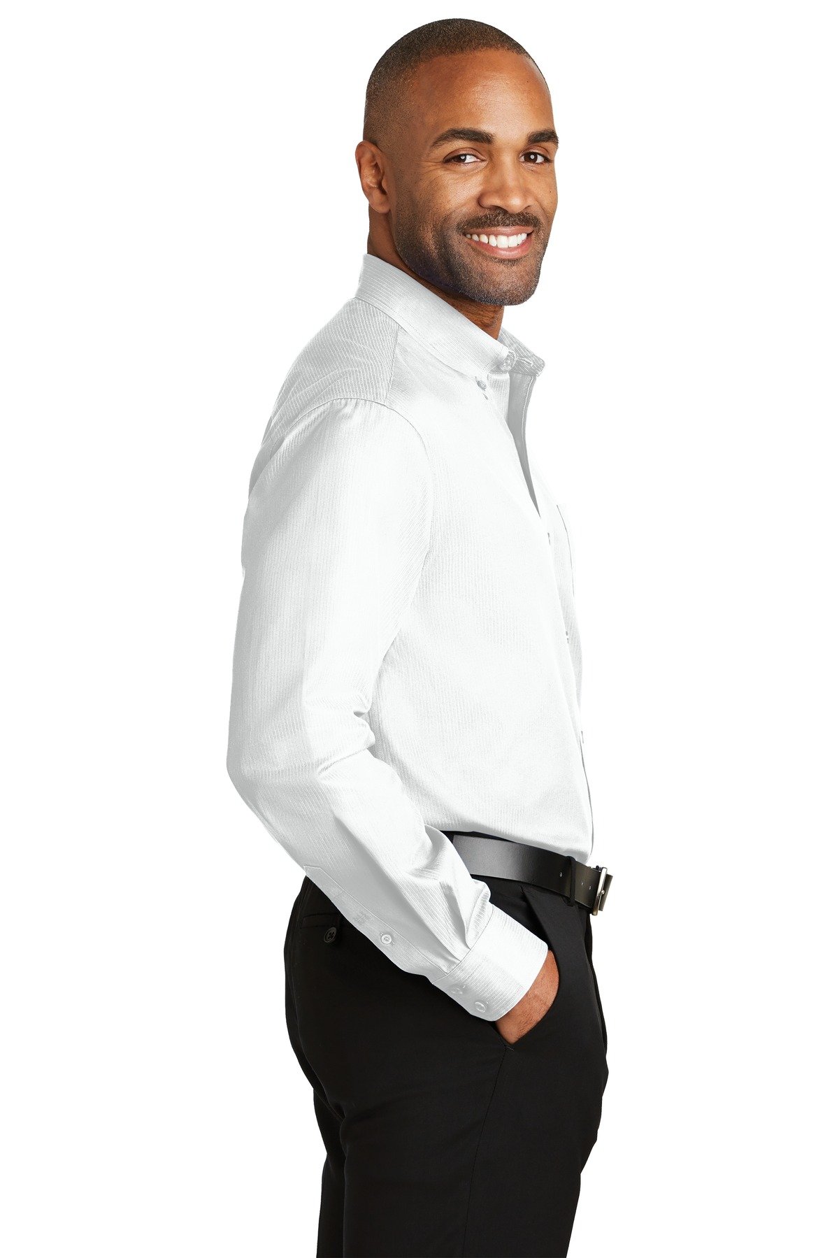 Red House Men's Dobby Non-Iron Button Down Shirt | Wrinkle-Free Dress Shirt for Office, Business & Formal Occasions