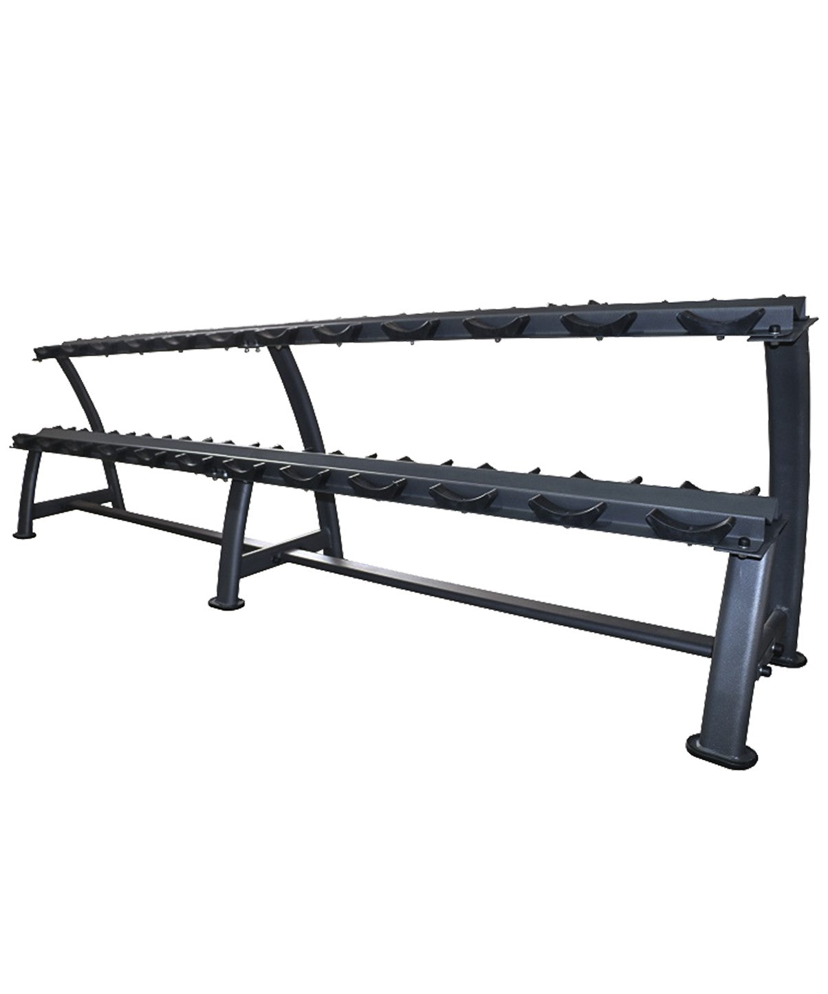 SPART Double Tier Dumbbell Rack - Holds 12 Pairs of Weights - Perfect for Home Gym & Fitness Studio Organization