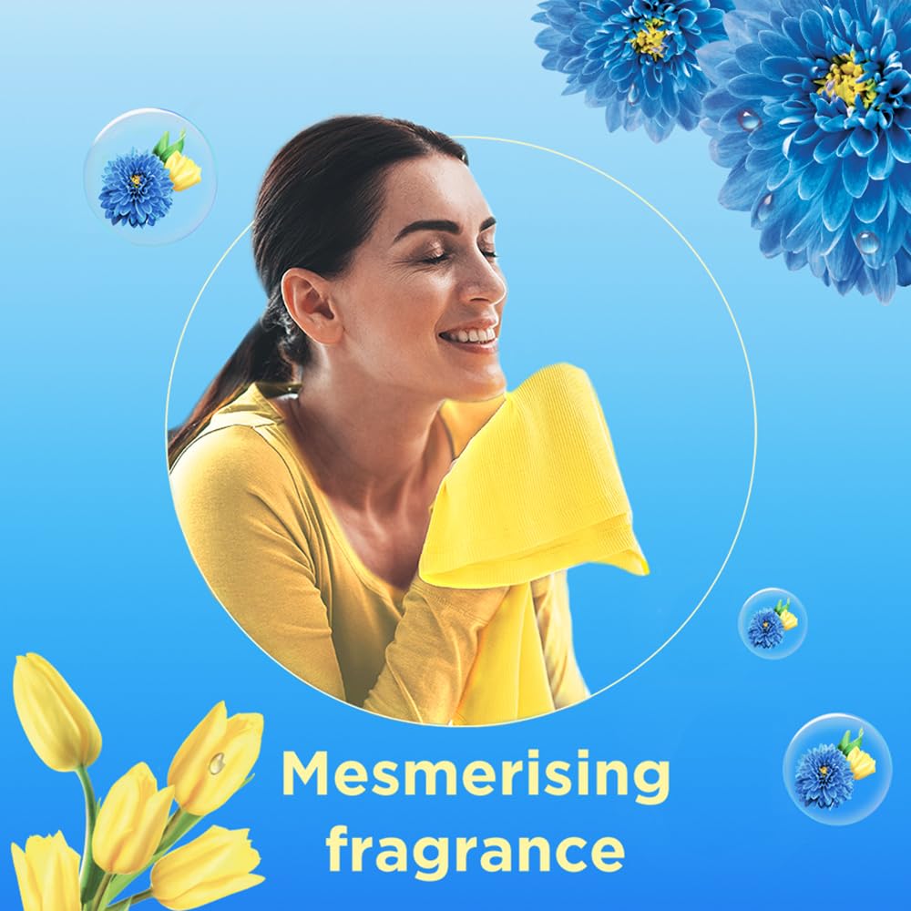 Comfort Morning Fresh Fabric Conditioner 860 mL | Liquid Fabric Softener for Softness, Shine & Long-Lasting Freshness | Ideal for Laundry, Bedding & Clothes Care