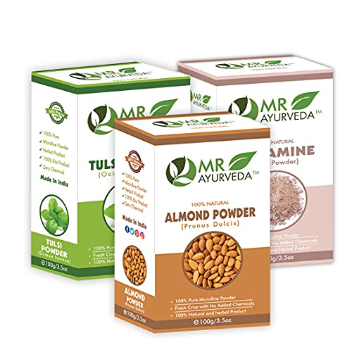 Almond Powder + Tulsi Powder + Calamine Clay Powder