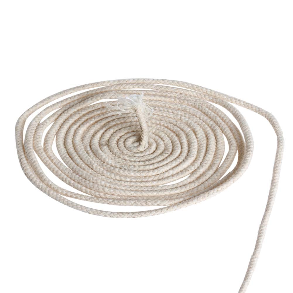 10M (33 ft) 2mm Round Braided Oil Lamp Wicks Replacement for Alcohol Lamps & Candles - DIY Candle Making Supplies for Handmade, Home Decor, Emergency Lighting, and Outdoor Camping