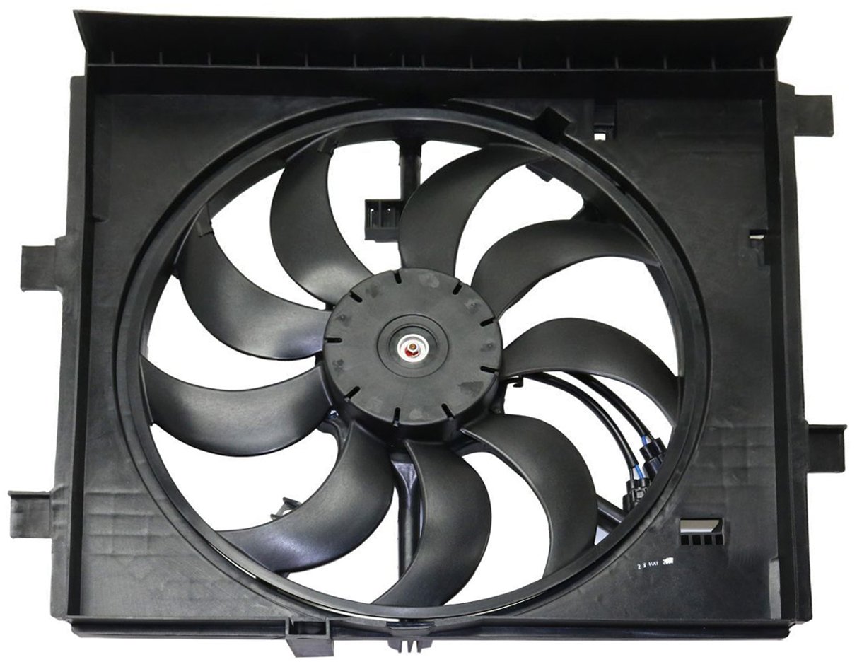 TYC 622960 Cooling Fan Assembly Replacement for 2011-2014 Nissan Juke - High Performance Radiator Cooling Fan for Engine Overheating Prevention - Perfect for Summer Driving & Off-Road Adventures