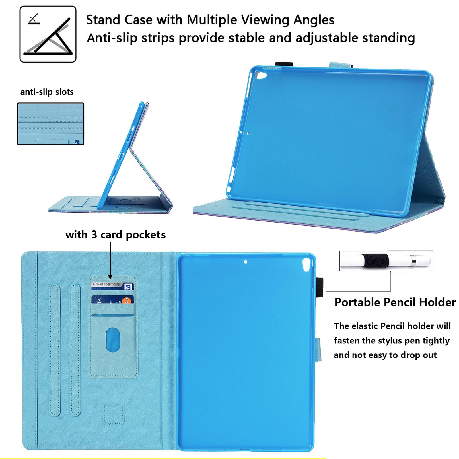 Premium Magnetic Smart Case for iPad Air 3 (10.5 inch 2019 3rd Gen) & iPad Pro 10.5