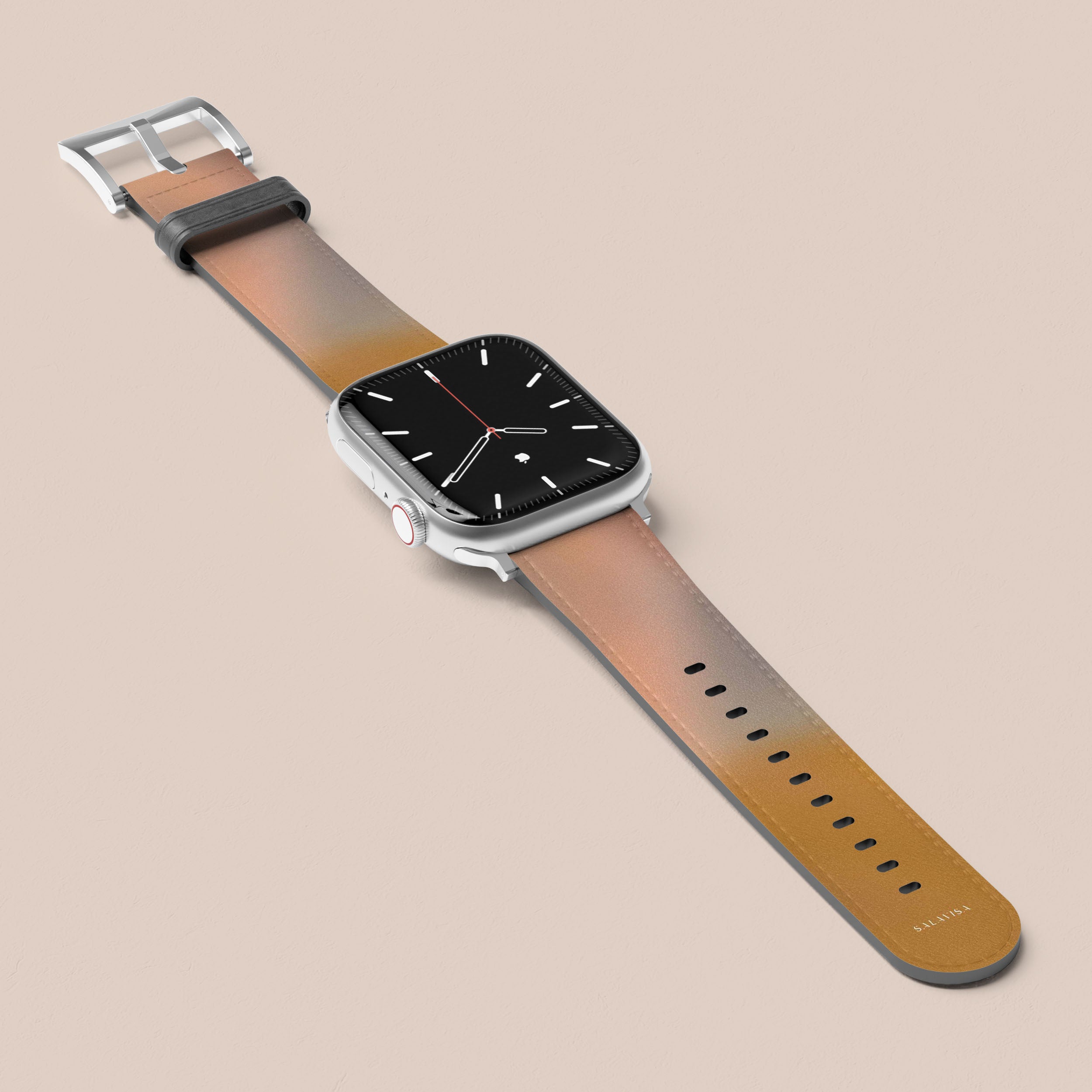 Premium Amber Haze Apple Watch Band - Soft Silicone Replacement Strap for Apple Watch Series 9/8/7/6/SE/5/4/3 - Stylish & Comfortable Sport Loop for Women & Men - Perfect for Workouts, Running & Everyday Wear