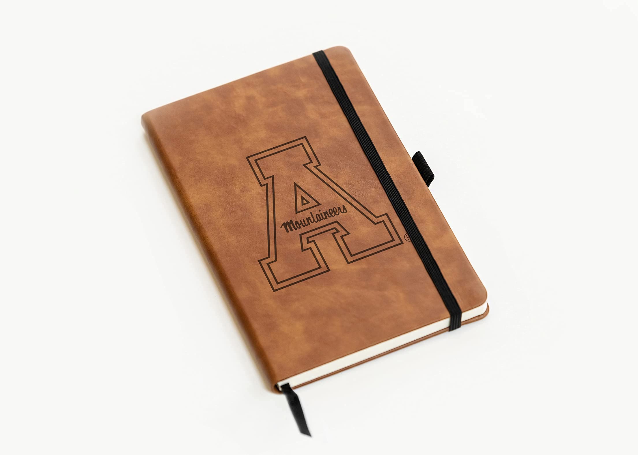 NCAA Appalachian State Mountaineers Brown Laser Engraved Small Notepad Journal - 8.25