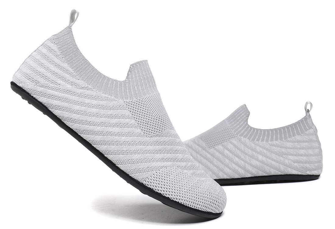 SLEVEL Lightweight Non-Slip House Slippers for Women & Men - Comfortable Indoor Home Yoga Shoes for Relaxation, Lounge & Spa Use