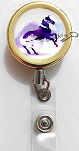 BlackKey Horse ID Badge Holder with Lanyard & Clip for Work Security