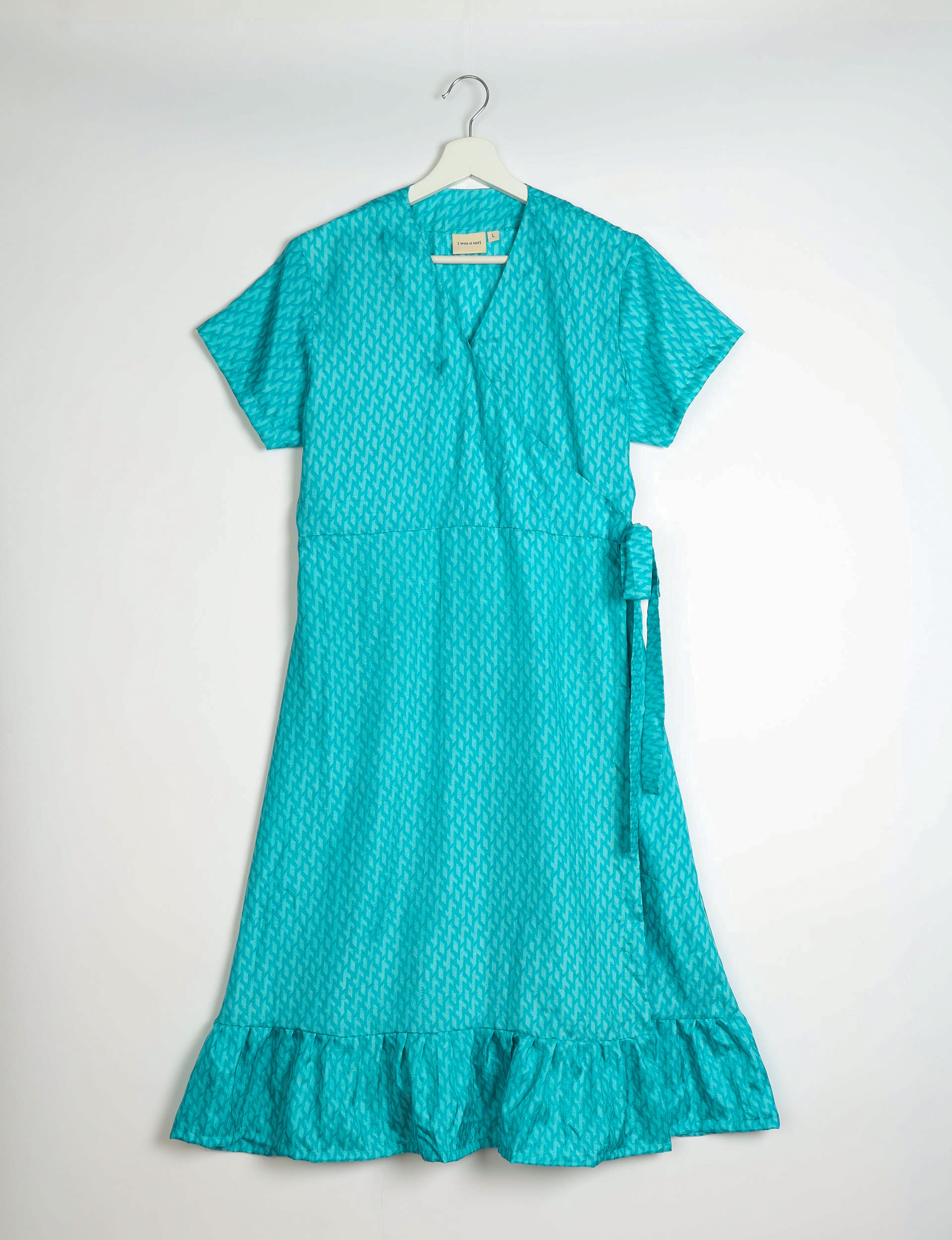 Elegant Midi Wrap Dress Size L - Flattering Fit for Women | Perfect for Office, Date Night & Special Occasions
