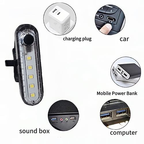 LED Boat Navigation Lights Kit - Rechargeable & Battery Operated Marine Lights for Boats, Kayaks, and Bikes | 4 Light Options (White) | Perfect for Night Fishing, Water Sports & Cycling Safety