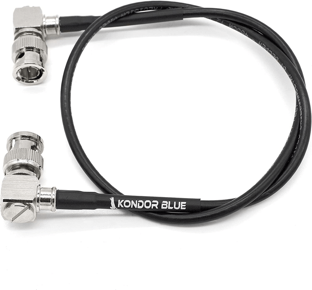 Kondor Blue 12G SDI Cable for 4K60 Video - 22ft Straight Connector for Camera Monitors & Transmitters - Perfect for Live Streaming, Broadcast & Studio Production