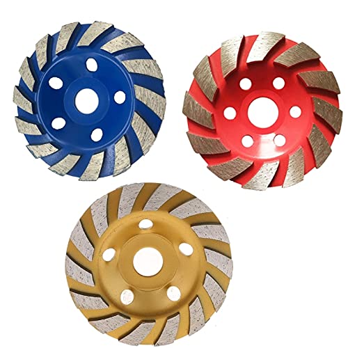 125mm Diamond Grinding Cup Wheel for Angle Grinder - Heavy Duty Segment Disc for Concrete, Granite, Marble & Stone (Blue) - Perfect for Construction, Masonry & DIY Projects