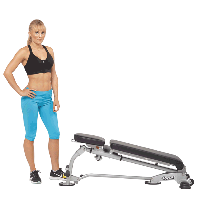 Foldable Flat, Incline & Decline Adjustable Weight Bench for Home Gym Workouts - Perfect for Strength Training, Dumbbell Exercises & Full-Body Workouts