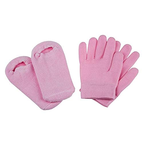 Ubersweet® Imported Beauty SPA Socks with Moisturizing Gel Therapy - Pink E6U5 | Soft Exfoliating Foot Care for Cracked Heels & Dry Skin | Perfect for Home Spa, Pedicure & Relaxation