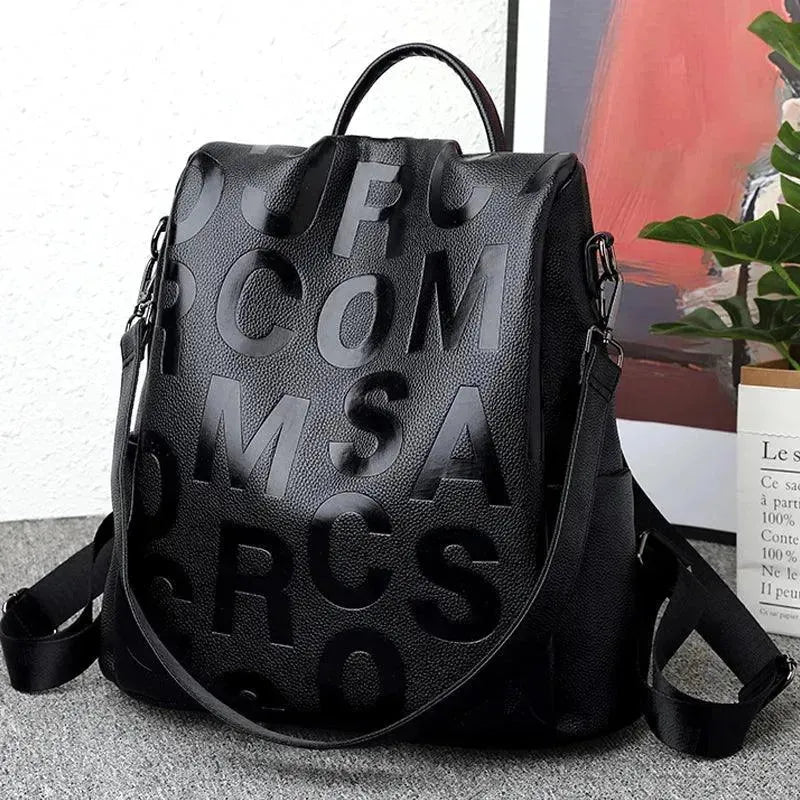 Premium Genuine Leather Women's Backpack - Stylish & Durable for Work, Travel & Everyday Use