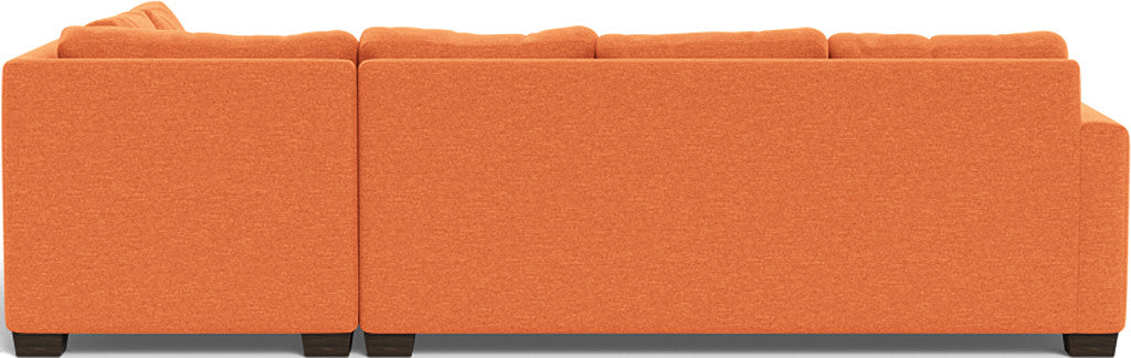 Modern Track 121 Right Chaise Sectional Sofa - Comfortable L-Shaped Couch for Living Room, Family Room & Home Theater - Perfect for Relaxing, Entertaining & Movie Nights