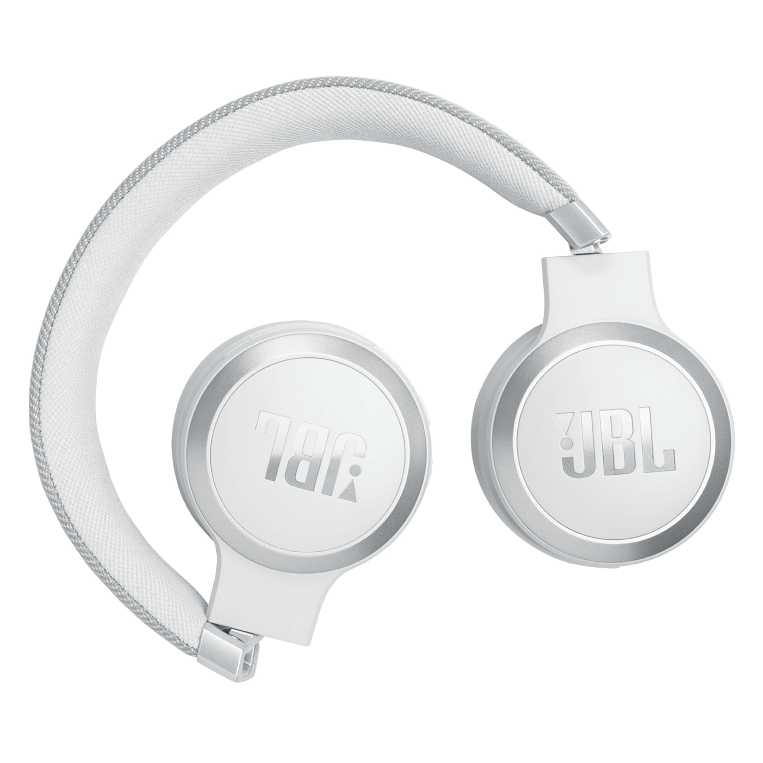 JBL Live 670NC Wireless On-Ear Headphones with Active Noise Cancelling, 65H Battery Life & Hi-Res Audio - White | Perfect for Travel, Work & Music Lovers