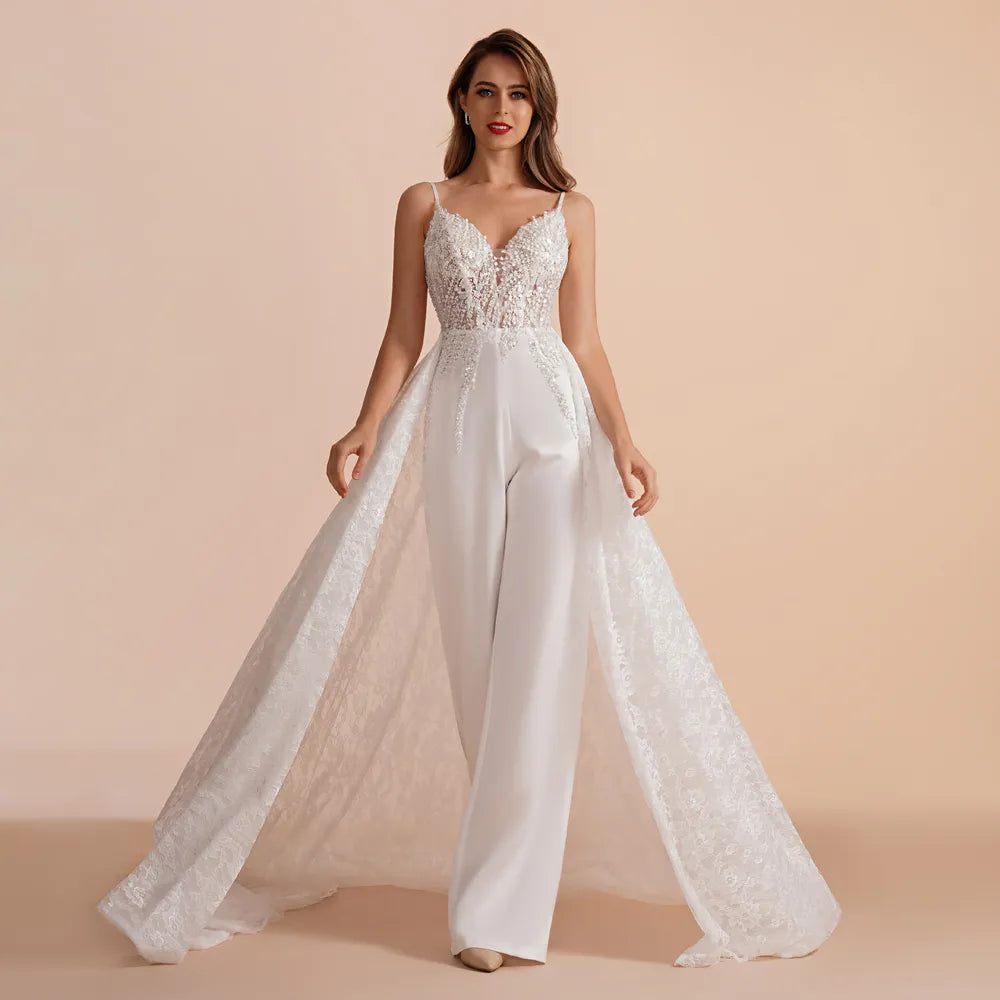 Elegant A-Line Sweetheart Lace Ivory Wedding Dress for Bride - Perfect for Church Ceremony, Beach Wedding & Romantic Vows