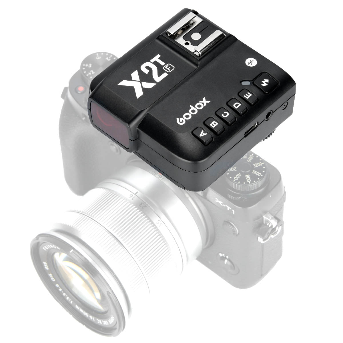 X2TF 2.4GHz Wireless Flash Trigger with High-Speed Sync & Bluetooth for Fujifilm Cameras - Compatible with X-T4, X-T3, X-Pro3 - Perfect for Studio, Portrait & Event Photography