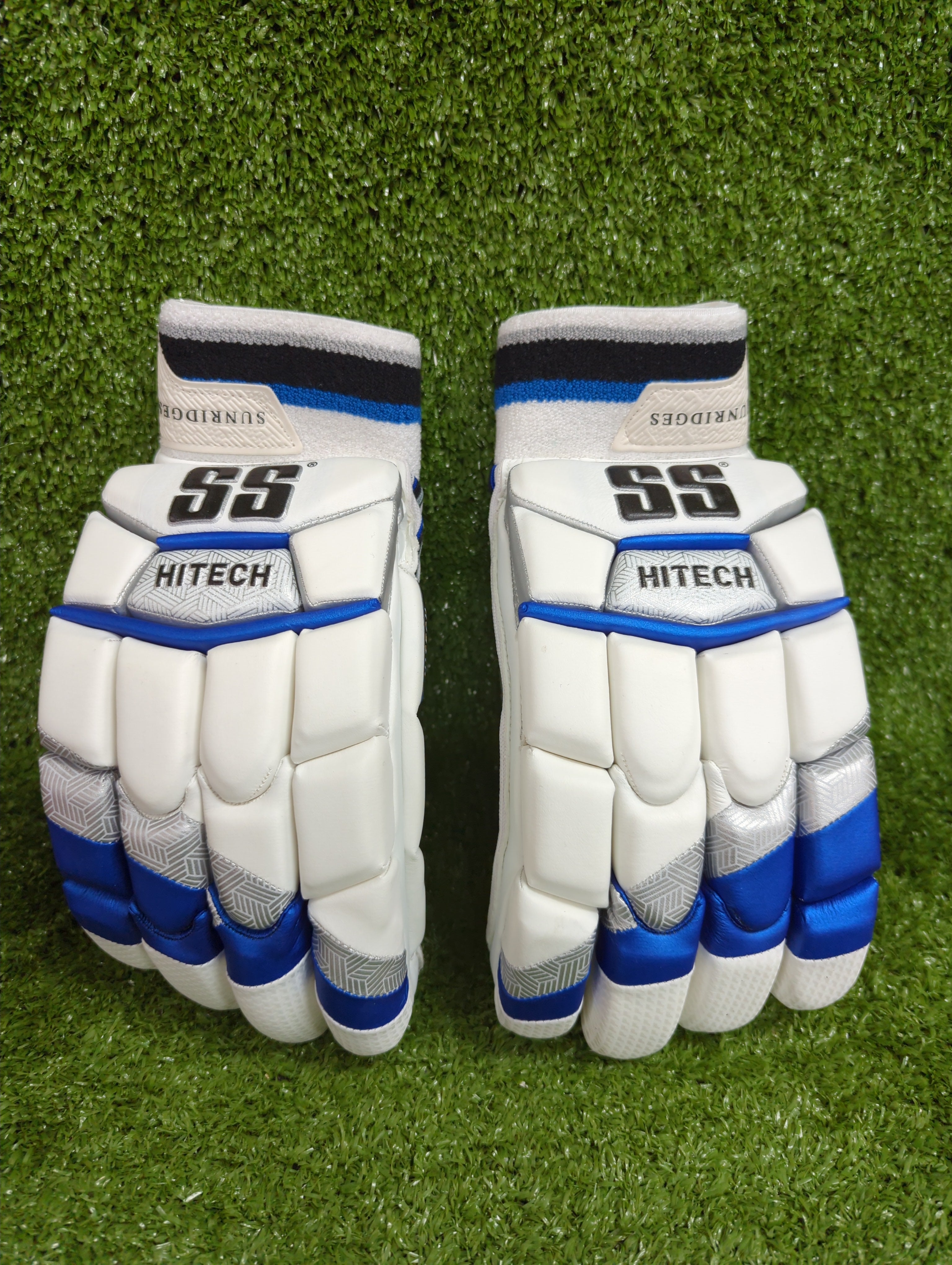 Premium SS Hitech Adult Cricket Batting Gloves - Breathable Padded Protection for Cricket Players - Perfect for Practice, Matches & Training Sessions