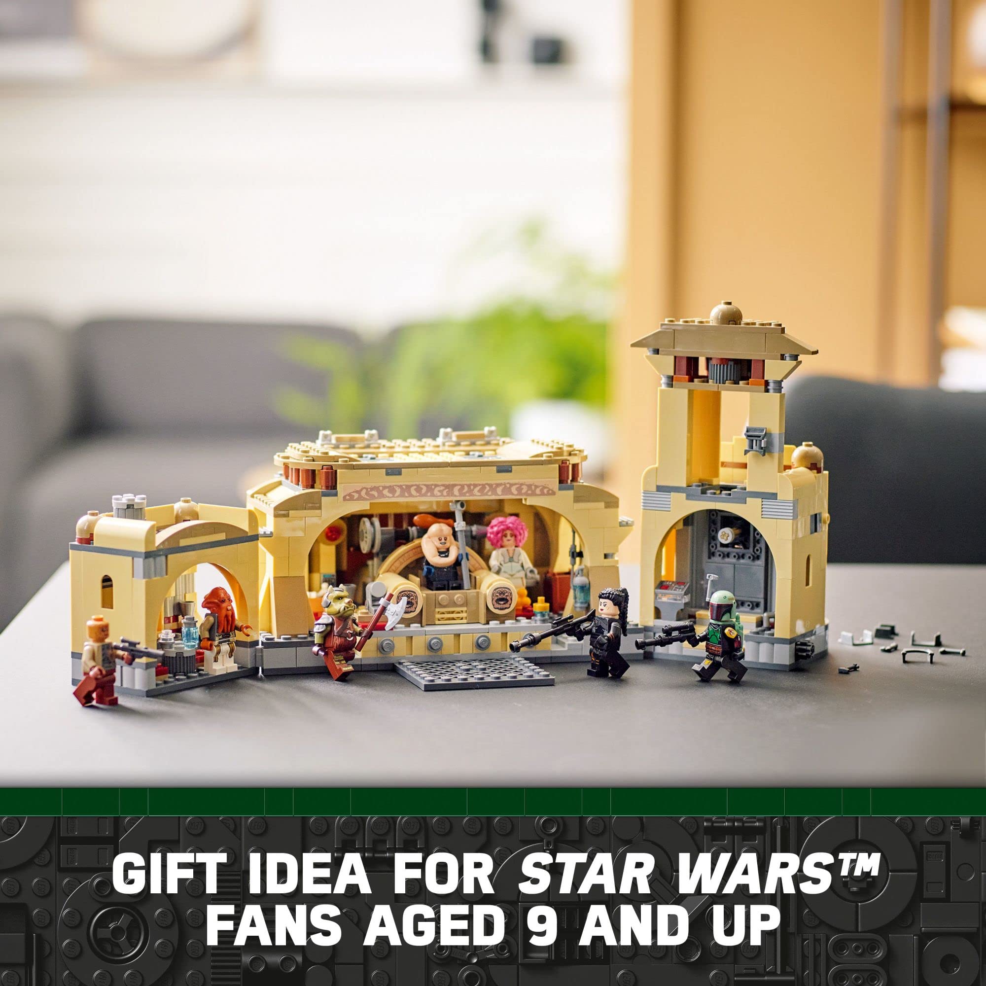 LEGO Star Wars Boba Fett’s Throne Room Building Kit 75326 | Jabba The Hutt Palace with 7 Minifigures | Star Wars Collectible Building Set | Perfect Gift for Kids & Adult Fans Ages 7+ | Great for Display, Play & Star Wars Themed Parties
