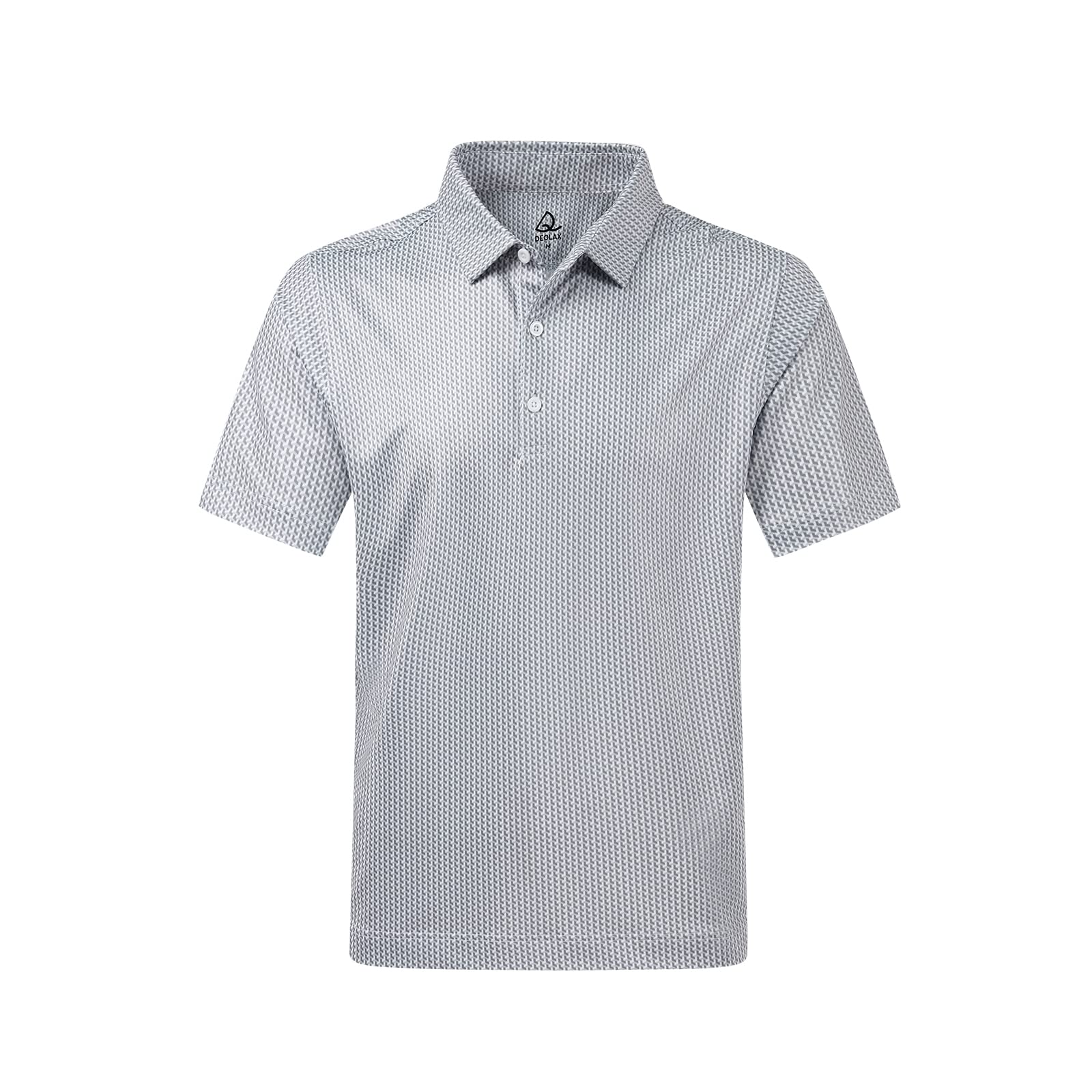 DEOLAX Men's Fashion Print Golf Polo Shirts - Quick Dry, Moisture Wicking, Short Sleeve, Funny Design - Perfect for Golf, Casual Wear & Outdoor Activities
