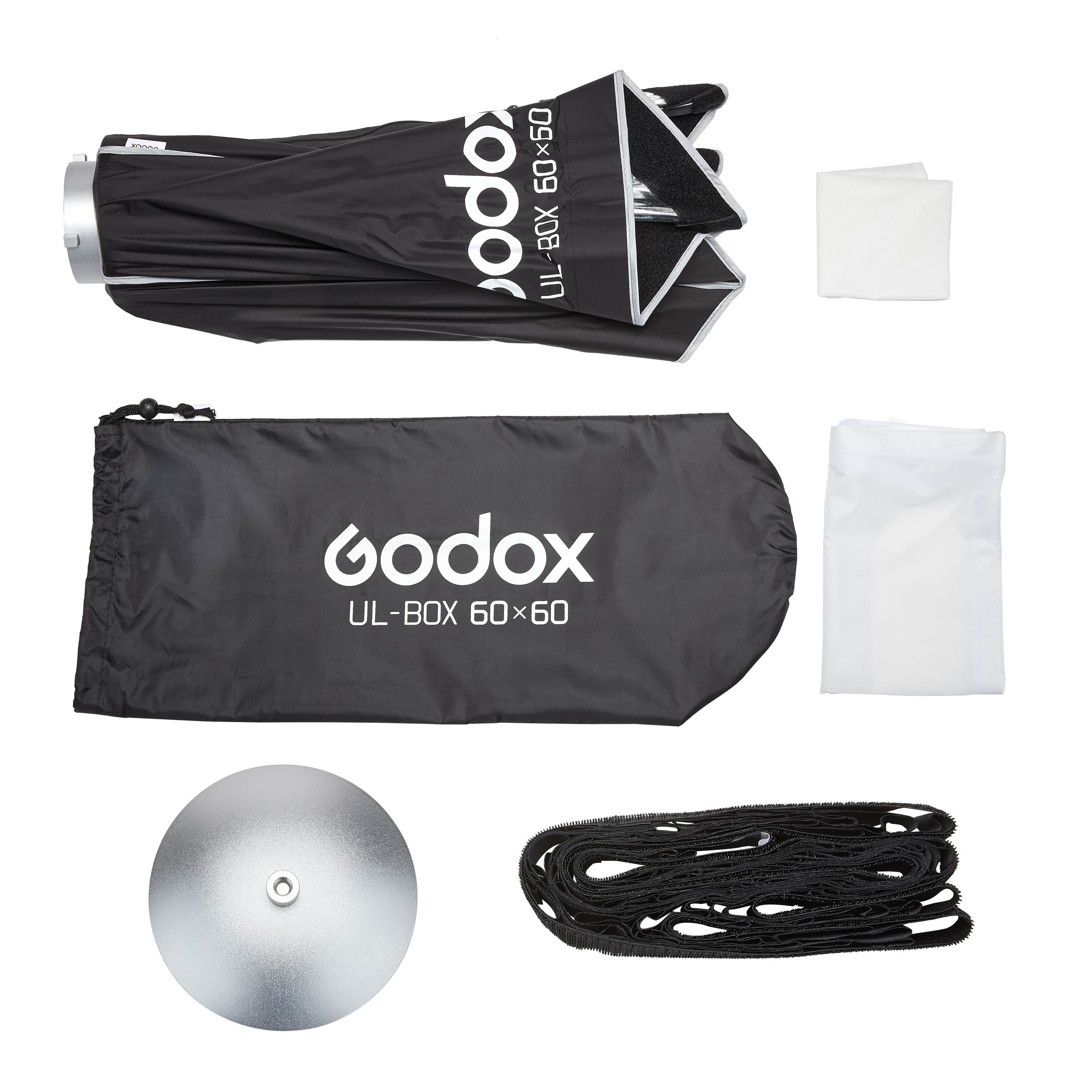 Godox UL BOX 60 60x60cm (2x2 Feet) Square Photography Softbox with Easy Open Design - Perfect for Studio Lighting, Portrait Photography, and Product Shoots