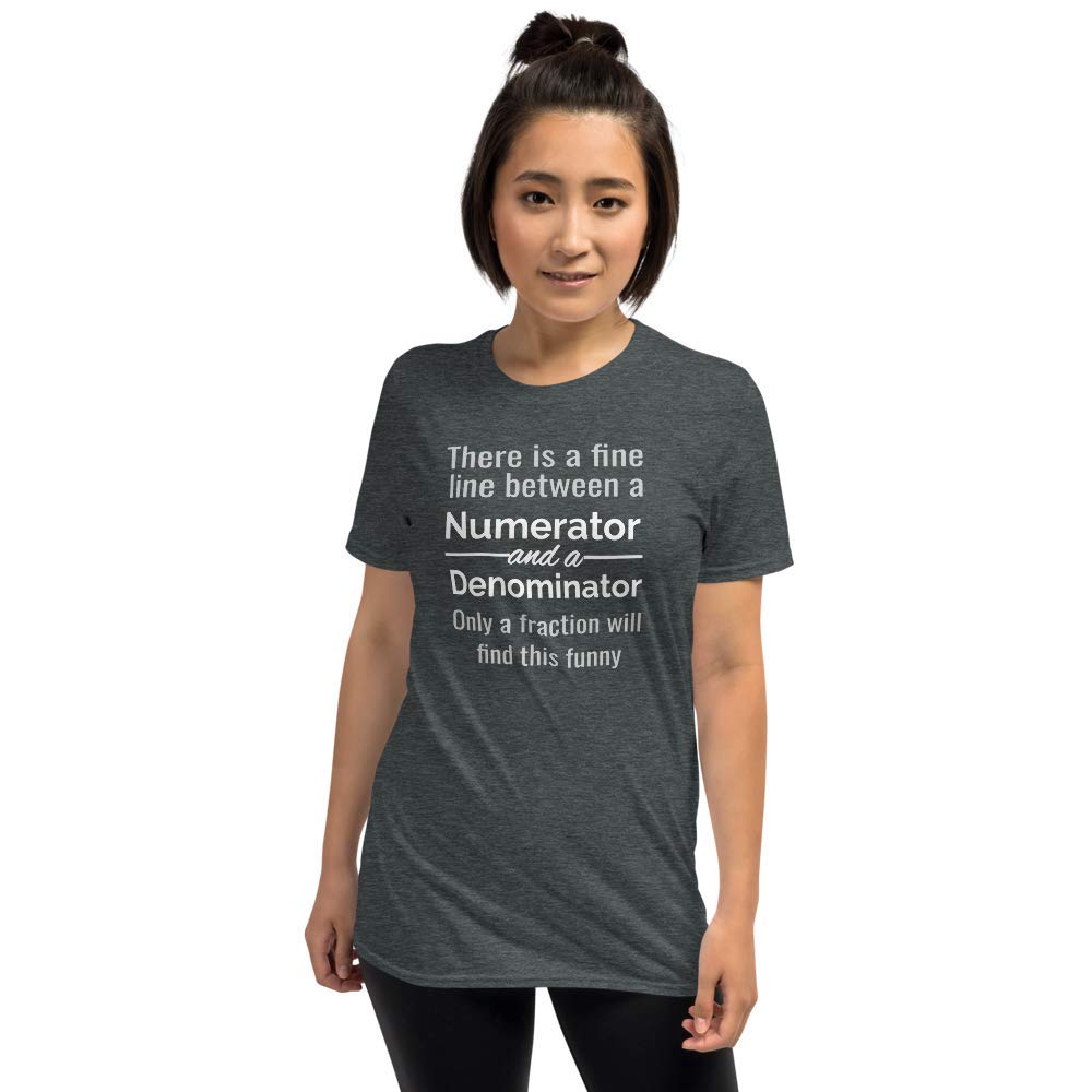 Math Teacher T-Shirts - Funny Numerator Design - Perfect Gift for Educators & Math Lovers | Classroom Wear, School Events & STEM Appreciation