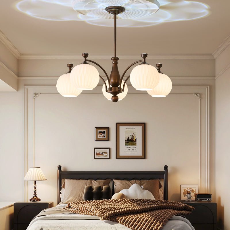 Hespera Orb Chandelier - Modern Crystal Ceiling Light Fixture for Dining Room, Bedroom & Living Room | Elegant Lighting Decor for Home & Office Spaces
