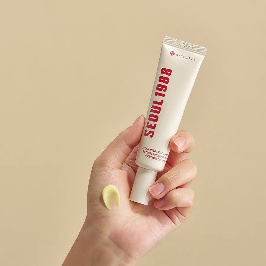 SEOUL 1988 Eye Contour Cream with 4% Retinal Liposome & Fermented Bean K Secret - Dark Circle Treatment, Anti-Aging Eye Cream for Wrinkles & Puffiness - Perfect for Night Routine & Travel Skincare