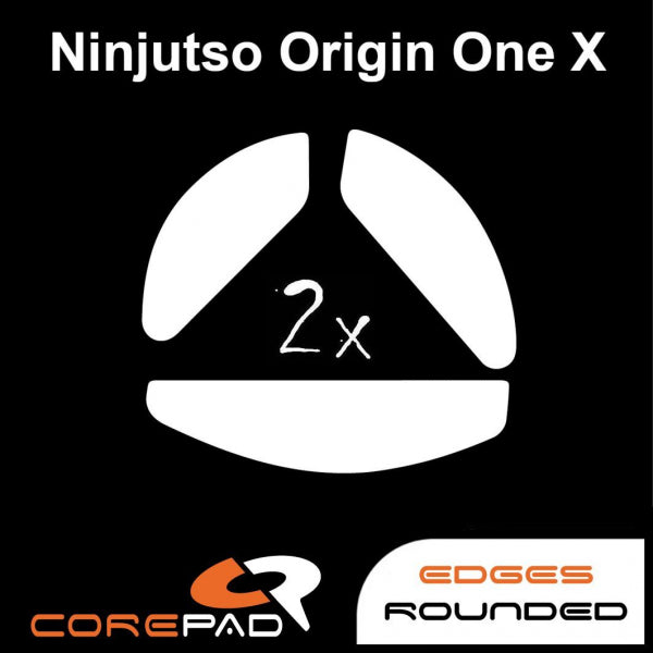 Corepad Skatez Mouse Feet for Ninjutso Origin One X Wireless Ultralight Gaming Mouse - Smooth Gliding Precision for FPS, MOBA & Esports
