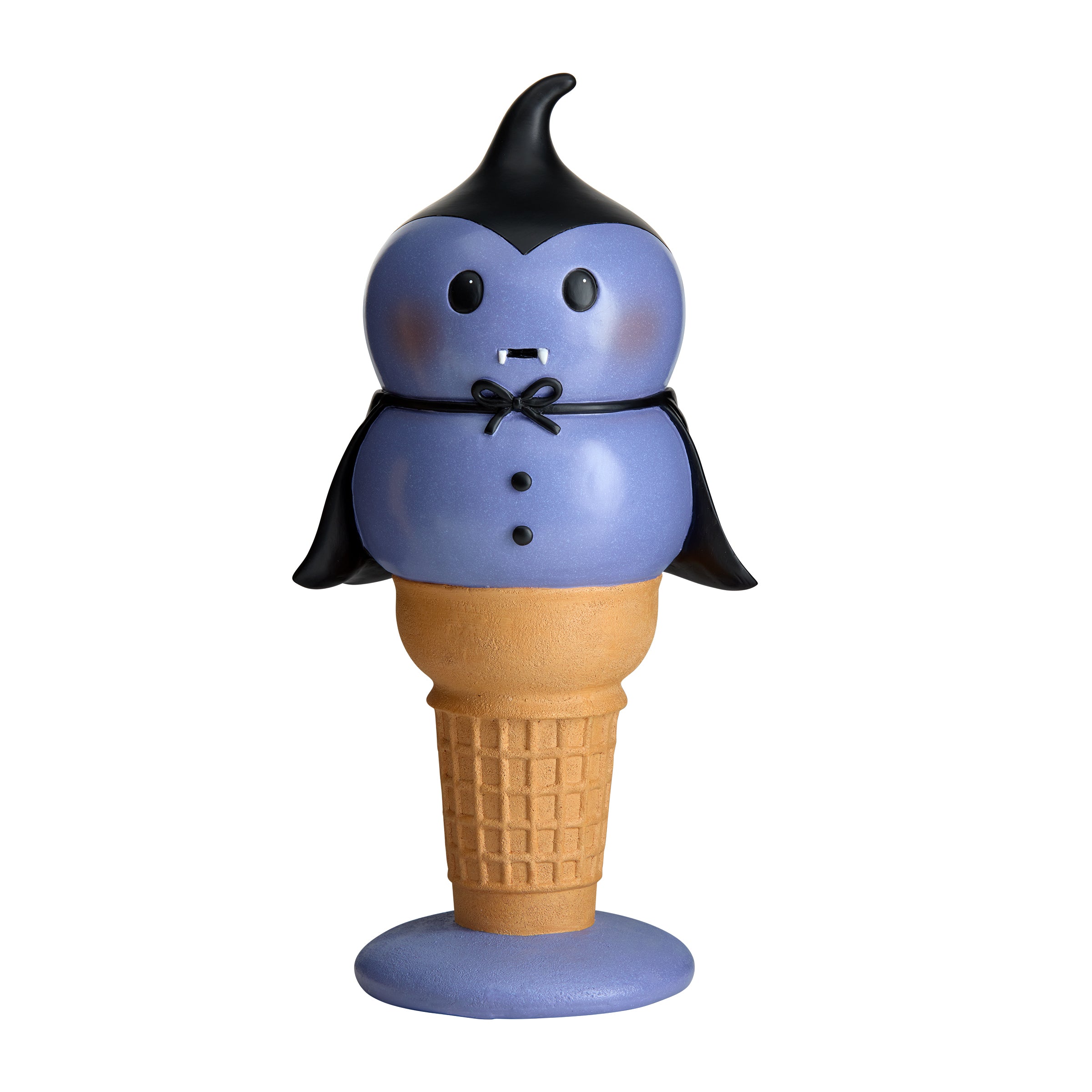 14 Inch Halloween Dracula I Scream Cone Tabletop Decoration - Spooky Party Decor for Halloween, Haunted House, and Themed Events